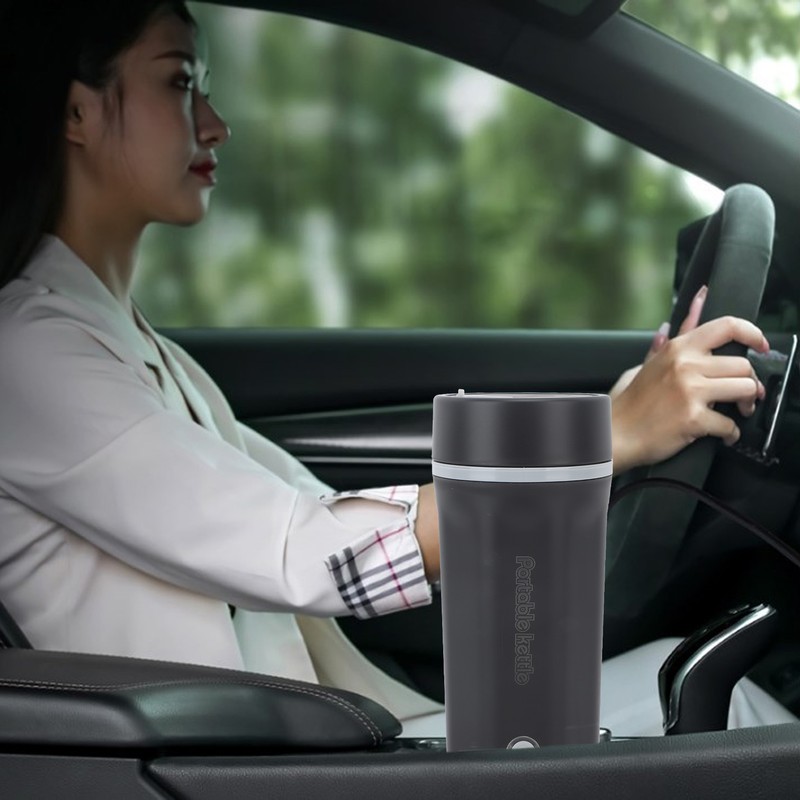 Portable Travel Electric Kettle 300W 500ml 304 Stainless Steel Automatic