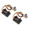 2 Pcs PC Fan Controller 3 Pin 4 Pin Fan