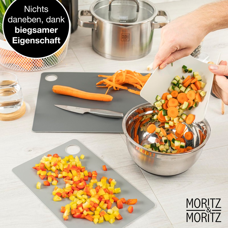 Moritz & Moritz 4 x Flexible Plastic Thin Chopping Boards