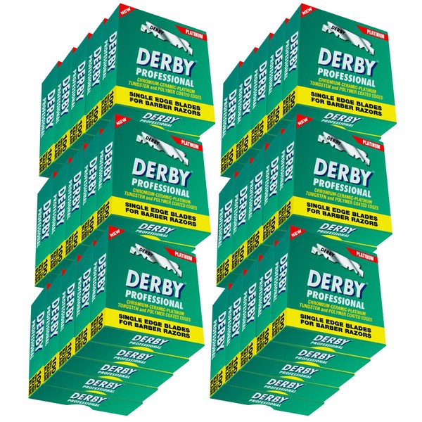 Derby Single Edge Razor Blades for straight razor - PACK OF 3 .3 pack - 1000 Count (Pack of 1) 43237-2-2