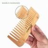 Comb for Curls Hair Ecological Wooden Comb Coarse 100% Natural