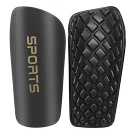 Shin Pads, Football Shin pads for Adult Men & Women, Protective Guards for Soccer Football Hockey (Black, 2 Pcs)