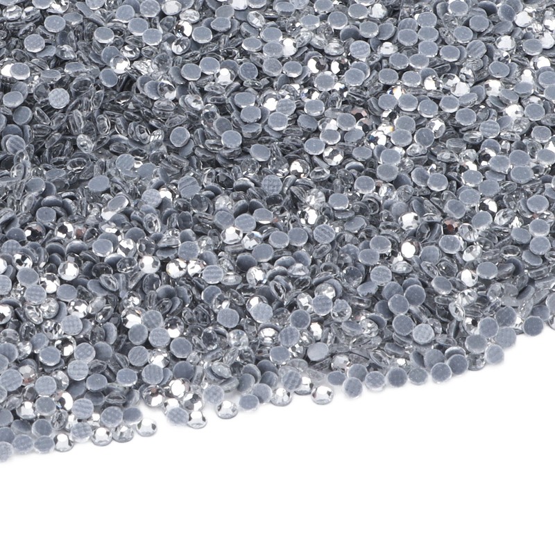 14400Pcs Flat Back Rhinestones Dazzling Colorful DIY Sturdy Iridescent Rhinestones