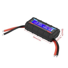 Watt Meter Power Analyzer Voltage Amp Meter with Backlight LCD High Accuracy 4.8V~60V 130A
