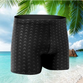 International a259 Plus Size Bikini 2025 New Trendy Men's Boxer Swim Trunks Imitation Shark 4XL/Crescent Shark Skin 10ea
