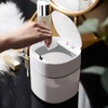 ETRAVEL Small bin office desk bin with lid for countertop,