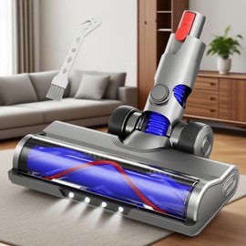 PCOMBEU Cordless Vacuum Attachments for Dyson V7 V8 V10 V11 V15, Head Replacement Parts with Quick-Release Brush Roller and LED Light,Powerful Suction Removes Dust for Carpets and Hardwood Floors