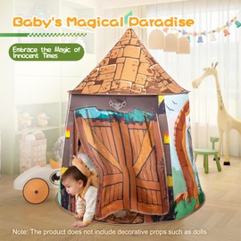 SULIFEEL Kids Play Tent Pop Up Tent with Mat for Toddler Girls and Boys Ages 1 + Years Party Children Foldable Tent Birthday Toy for Baby Dinosaur Theme Playhouse Indoor Games