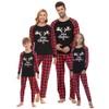 VENTELAN Matching Family Pajamas Glow in The Dark Christmas Clothes