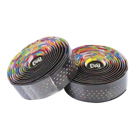 VOANZO Bicycle Handlebar Tape, Bicycle Handlebar Tape, Mountain Bike, Handlebar Tape, Leather Bicycle Handlebar Tape for Road Bike, Mountain Bike, City Bike (Multicolor)