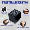 Innfeeltech 10pcs Power Relay JQC-3F 5 Pin DC 12V Mini