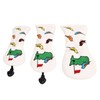 3PCS Golf Club Head Cover PU Waterproof Bird Pattern Golf