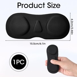 SRLWMYI Accessories for Quest 3 and Valve Index - Lens Protection Sponge, Compatible with Quest 3 Face Cover Quest 3 Glasses Quest 2 Quest PICO 4, Premium Foam, Perfect Fit, Black
