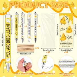 20 Set Motivational Cookie Appreciation Gifts Inspirational Ballpoint Pens Emotional Support Cookie Keychains Positive Affirmation Cards for Employee Coworker Teacher Back to School Student Gift