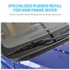 Wiper Blade Refill, 24" + 22" Wiper Refill Fit for