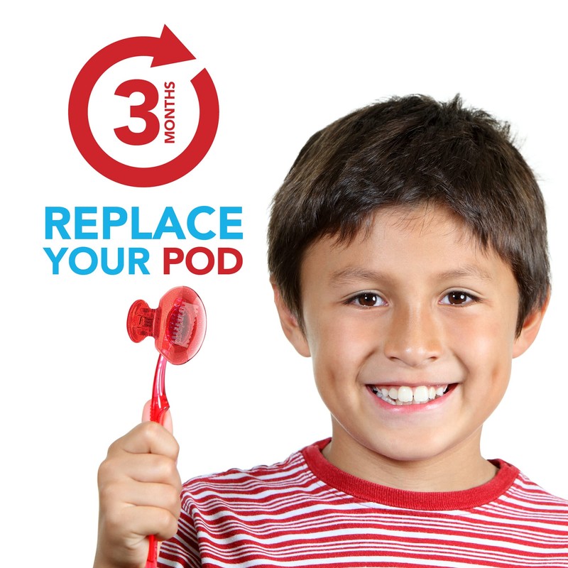 Steripod Kids' Clip-On Toothbrush Protector, Keeps Toothbrush Fresh and Clean,