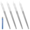 Kifmurase 4 Pcs Diamond Deb Nail Files with Sharp Pointed