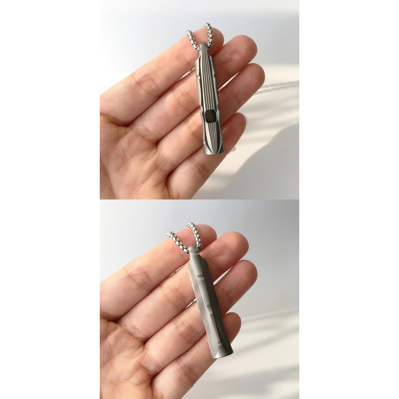Titanium Whistle EDC Whistle Emergency Survival Safety Loud 120dB Whistle