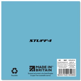 Stuff4 Christening Cards for Boys - On Your Christening Day - Congratulations Christening Card, First Communion Christening Gifts for Boys, 5.7 x 5.7 Inch Christian Gifts Religious Greeting Cards