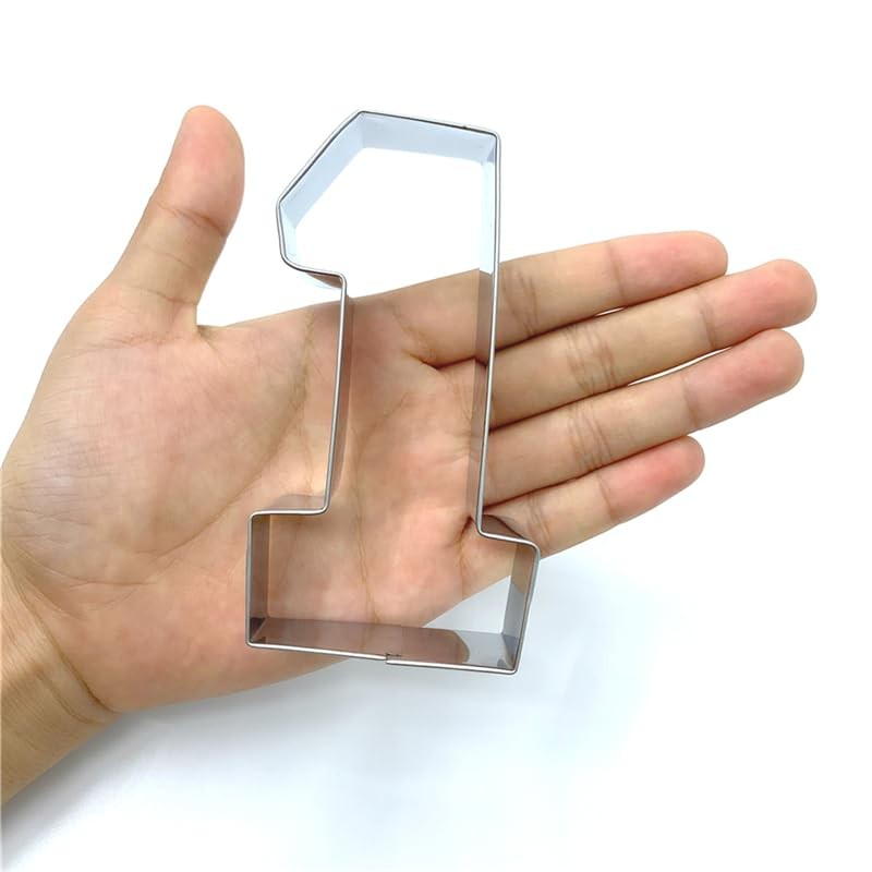 LILIAO Number One #1 Cookie Cutter, 3.93", Stainless Steel