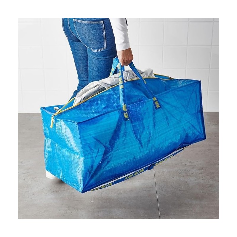 Ikea 901.491.48 Frakta Storage Bag, Blue, 4 Pack (Premium bag)