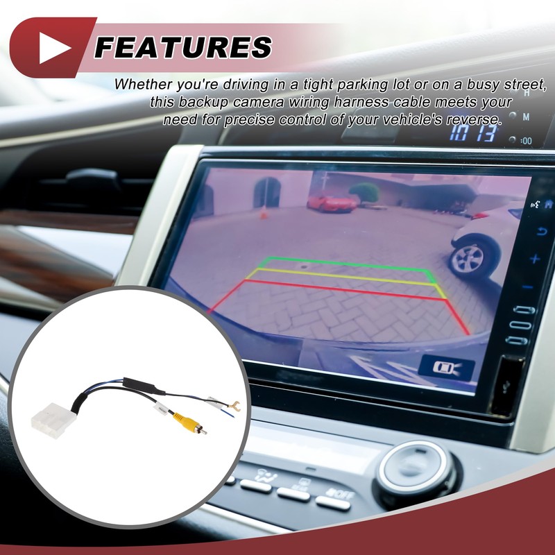 HEROFFIX 1 Pcs Reverse Camera Rear View Camera Adapter Wire
