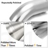 A-KARCK Turn Down Exhaust Tip 4" Inlet, Polished Tailpipe Tip