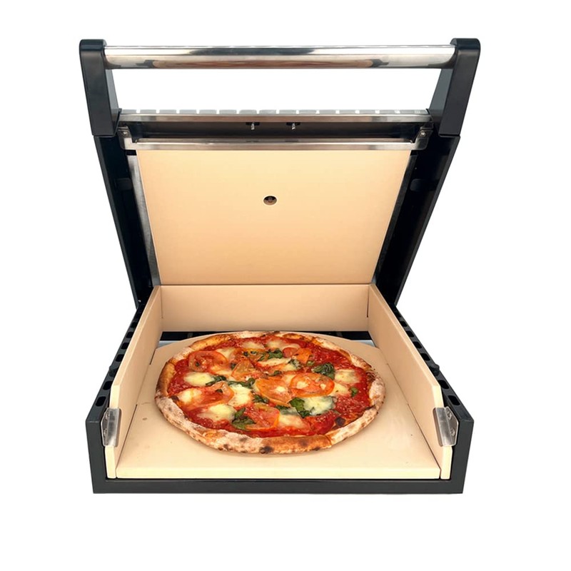 Megamaster Portable Pizza Kit - Stainless Steel Ceramic Pizza Oven
