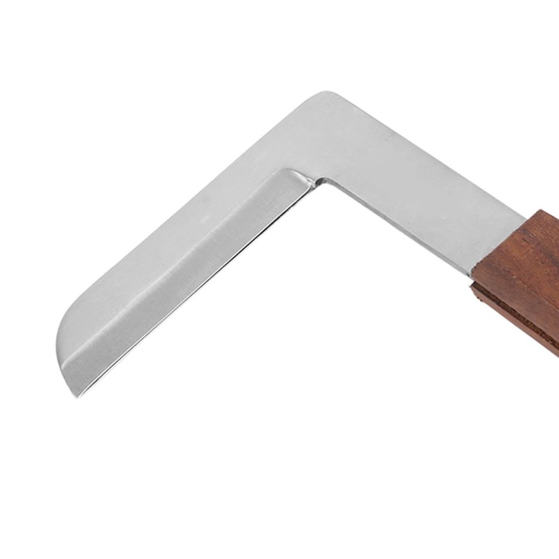 Steel Hoof Knife L Shaped Ergonomic Curved Handle Hoof Trimming