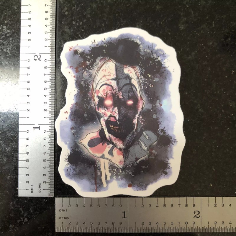 Terrifier Art the Clown Horror Water Resistant Sticker Decal NEW