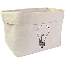 Large 'Lightbulb' Canvas Organiser/Storage Bag (OR00011479)