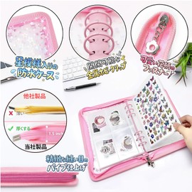 YONGDING Sticker Binder A5 Size Sticker Notebook, Plycra Stickers, For Storage, Organization, Display, Sealing Book, Schedule Book, Gourmet Records, Checklists, Ring Files, Refillable, Peel and Stick