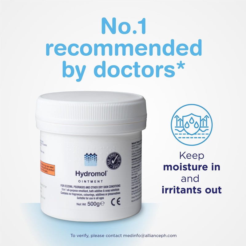 Hydromol Ointment, 125 g, For the Management of Dermatitis, Eczema,