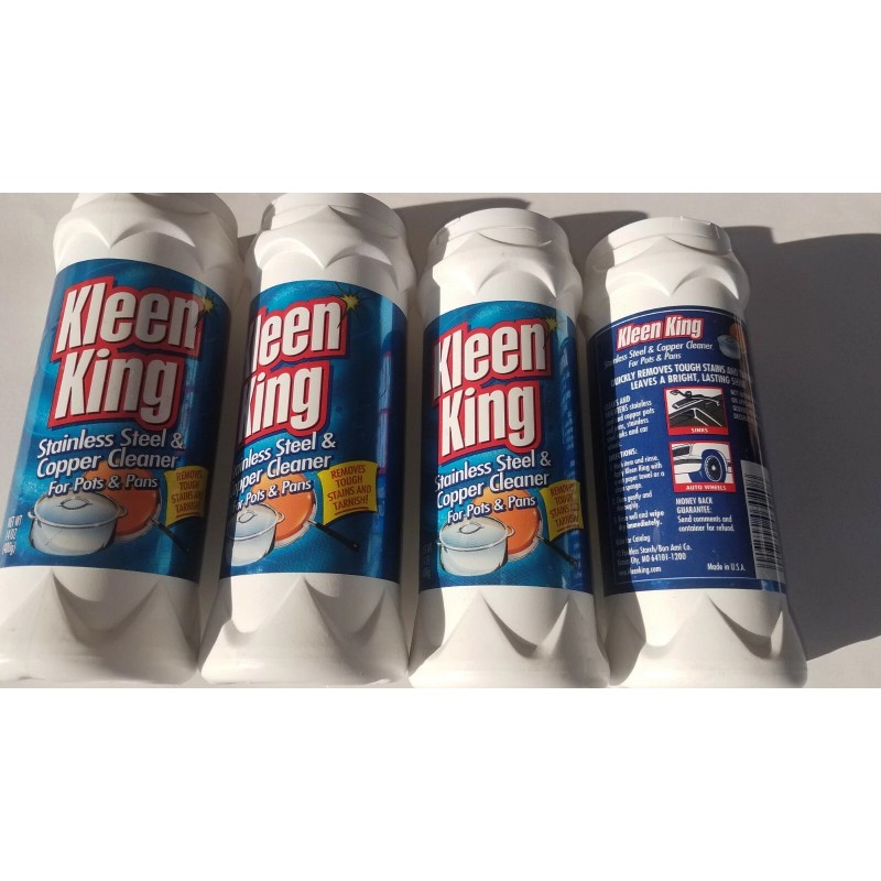 4 PACK KLEEN KING STAINLESS STEEL & COPPER CLEANER 14