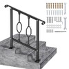 LMRSTOO Handrails for Outdoor Steps, Fit 2 or 3 Steps