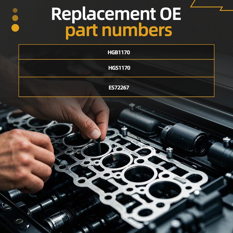 Head Gasket Set with Bolts, HGB1170 ES72267, Engine Cylinder Gasket
