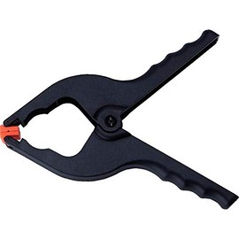 TRUSCO Resin Spring Clamp Opening 3.9 inches (100 mm), TPSC80A, Black