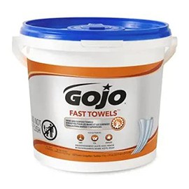 GOJO Industries 315-6298-04 Fast Wipes Multi-Purpose Towels, 130 Count Bucket (Pack of 4)