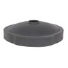 Vestil DC-P-55-CAN-UF-BK Low-Density Polyethylene Universal 55 Gallon Drum Recycling Lid
