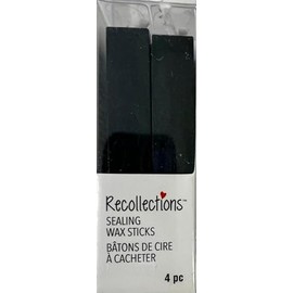 Generic Recollections Sealing Wax Sticks Black 4 Pc