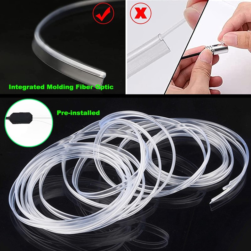 USB Car LED Lights, Interior Car Lights Strip with APP