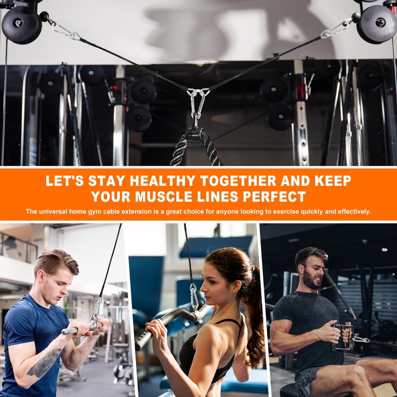 Gym Extension Cables 10" Long Replacement Extension Cables Compatible with