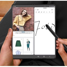 Stylus Pen Compatible with Galaxy Z Fold 6/5 / 4/3 S Pen Fold Edition,Supporting Both Internal External Screen (Slim-Black)