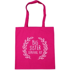 Hippowarehouse Big Sister Survival Kit Tote Shopping Gym Beach Bag 42cm x38cm, 10 litres