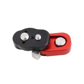 HangTon Quick Release Lock Mount Plate Bracket for ARRI RED Camera Monitor Wireless Focus Motor 3/8" 1/4 Screw (Red)