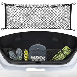 Envelope Style Automotive Elastic Trunk Mesh Cargo Net for Toyota Camry 2018-2025 - Premium Trunk Organizers and Storage - Luggage Net for Sedan - Best Car Organizer for Toyota Camry Hybrid