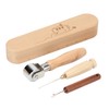 FMTYAOIU 4 Pcs Wooden Sewing Quilting Tools Include Tailor Clapper,Seam