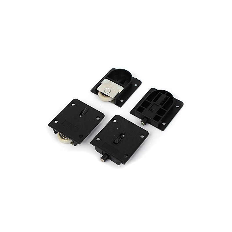 Sourcingmap Wardrobe Sliding Door 24mm Diameter Nylon Roller Wheels Pulley