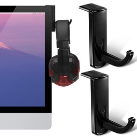 Soporte Audífonos Monitor Gancho De Pared para Auriculares Montaje En Escritorio Organizador 5 Piezas 3.14X2.36X1.18In