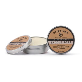 Otter Wax Saddle Soap | 5oz | All-Natural Universal Leather Cleaner | Made in USA
